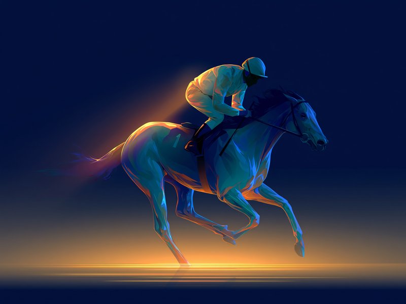 Courses de chevaux virtuelles